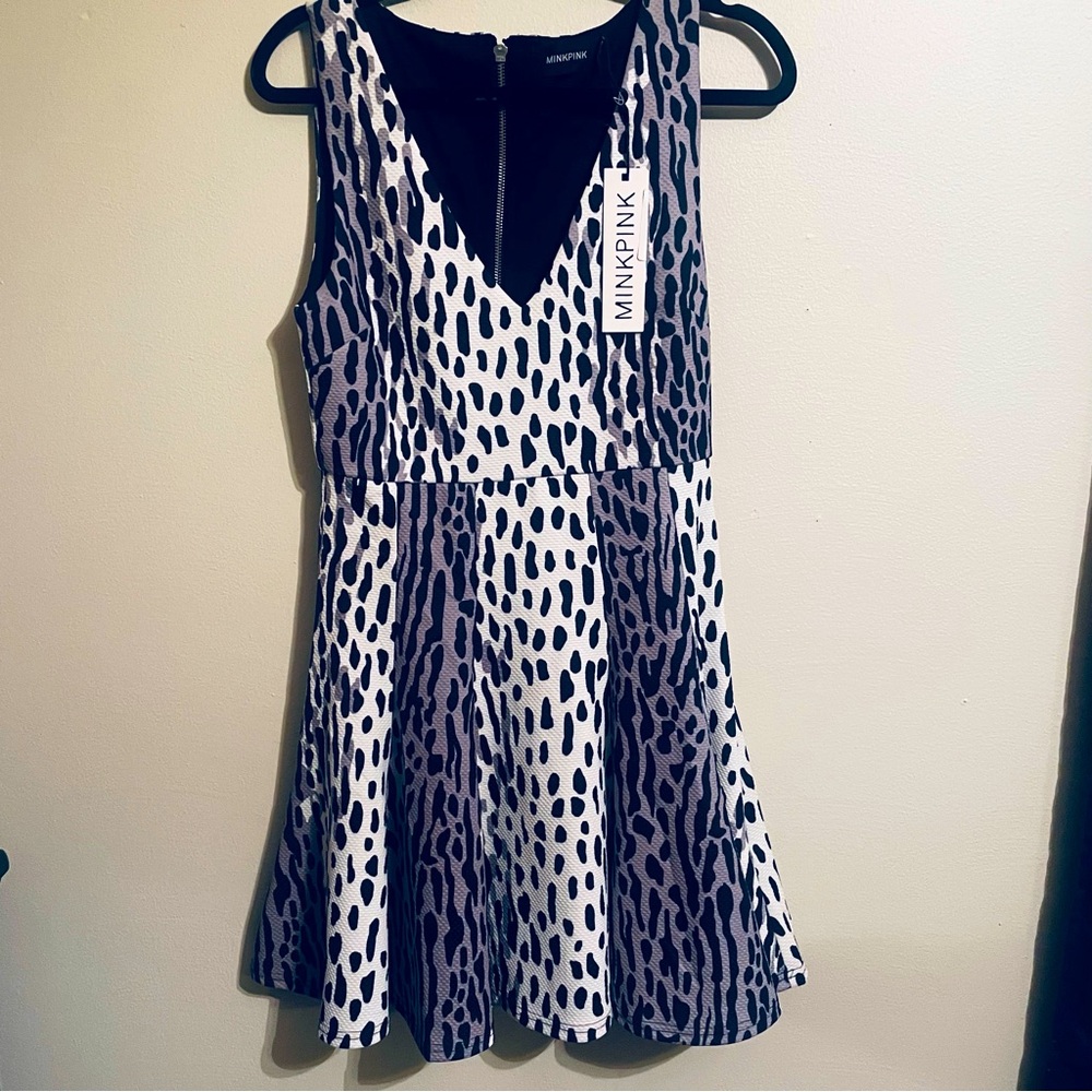 NWT | MINKPINK Revolve | Fit & Flare Leopard Print Dress